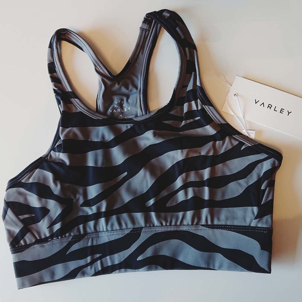 VARLEY Berkeley bra in Steel Zebra Sz S M L - Picture 4 of 8